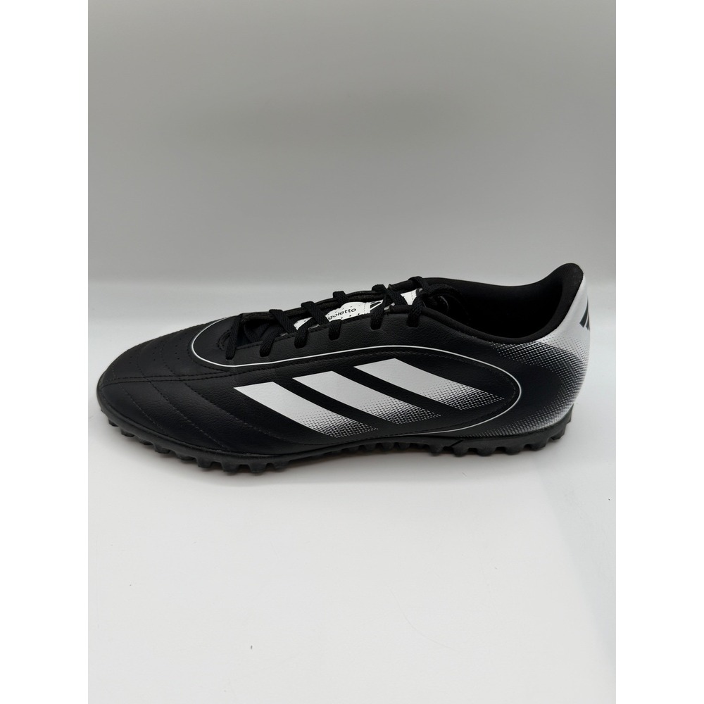 Adidas Goletto VIII TF Soccer Turf Shoes, Men's 12.5, EU 47 1/3, Black/White